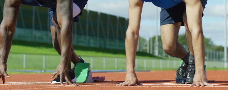 Runners at Start Position Cropped